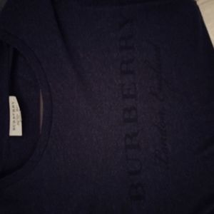 Burberry long sleeve mens shirt BLK medium